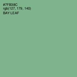 #7FB38C - Bay Leaf Color Image